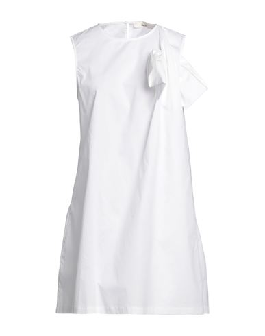 Suoli Woman Mini Dress White Size 6 Cotton