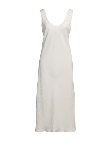 Shop Gentryportofino Woman Midi Dress Cream Size 8 Modal, Polyester In White