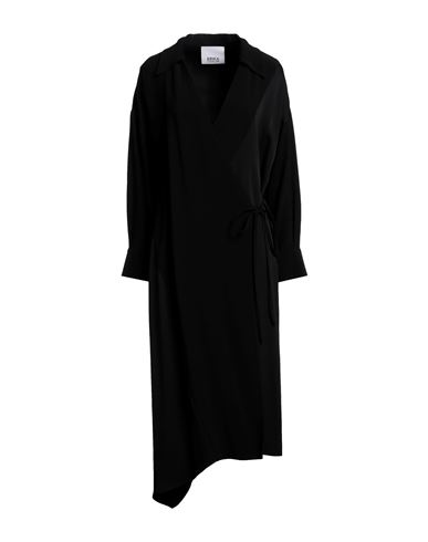Erika Cavallini Woman Midi Dress Black Size 8 Viscose, Acetate