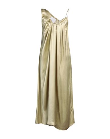 Erika Cavallini Woman Midi Dress Gold Size 8 Viscose
