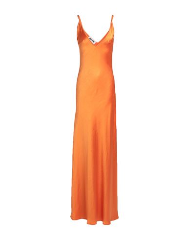 Don't Me Don't @ Me Woman Maxi Dress Orange Size 2 Polyester, Elastane