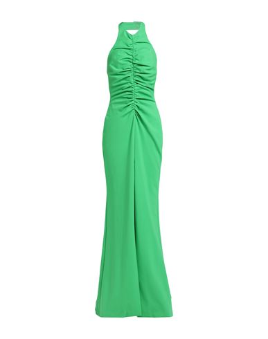 Alexander Mcqueen Woman Maxi Dress Green Size 4 Viscose, Polyamide, Elastane