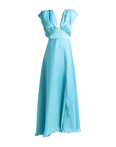 Actualee Woman Maxi Dress Turquoise Size 8 Polyester In Blue