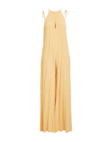 Shop Erika Cavallini Woman Jumpsuit Marigold Size 6 Acetate, Silk In Yellow