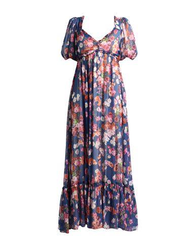 Shop By Ti Mo Woman Maxi Dress Navy Blue Size M Polyester