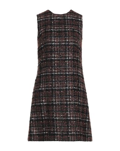 Dolce & Gabbana Woman Mini Dress Brown Size 10 Synthetic Fibers, Virgin Wool, Mohair Wool, Cotton