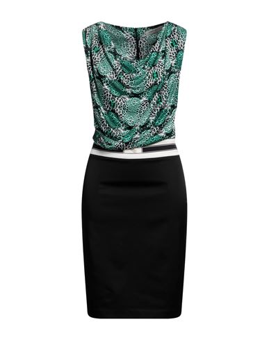 Liu •jo Angelo Marani Woman Mini Dress Black Size 8 Viscose, Cotton, Elastane