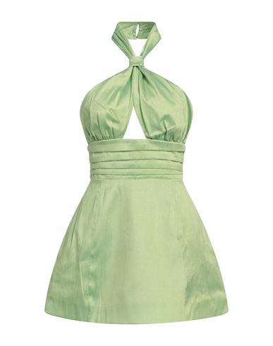 Jijil Woman Short Dress Green Size 8 Textile Fibers