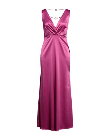 Siste's Woman Maxi Dress Mauve Size L Polyester, Elastane In Purple