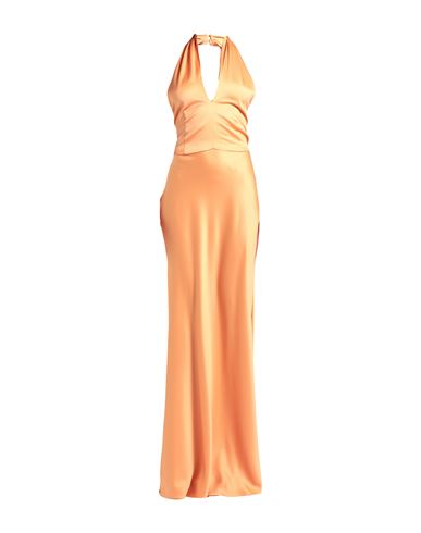 Shop Actualee Woman Maxi Dress Orange Size 10 Polyester