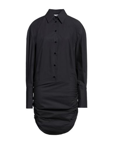 Shop Attico The  Woman Mini Dress Black Size 6 Cotton