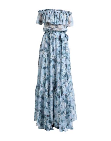 Shop Sara Roka Woman Maxi Dress Pastel Blue Size 8 Polyester