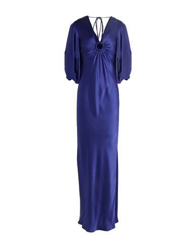 Shop Stella Mccartney Woman Maxi Dress Blue Size 2-4 Acetate, Viscose