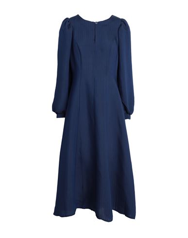 Closet Woman Midi Dress Blue Size 10 Viscose, Elastane