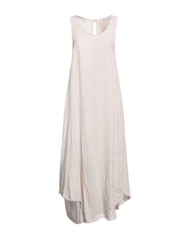 Sanctamuerte Woman Maxi Dress Beige Size M/l Linen, Viscose, Silk