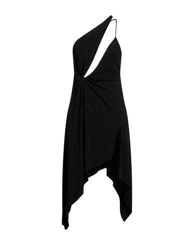 Coperni Woman Mini Dress Black Size 12 Viscose, Elastane