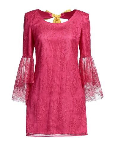 Gina Gorgeous Woman Mini Dress Fuchsia Size 6 Polyamide In Pink