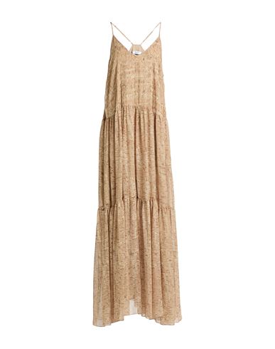JIJIL JIJIL WOMAN MAXI DRESS SAND SIZE 10 POLYESTER 