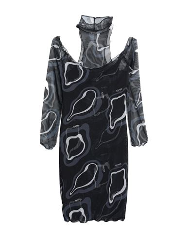 Julfer Woman Mini Dress Black Size 6 Polyester, Elastane