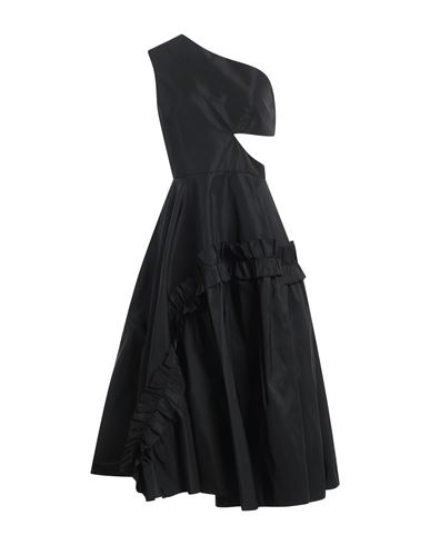 Alexander Mcqueen Woman Midi Dress Black Size 8 Polyester