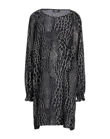 Liu •jo Woman Mini Dress Black Size 10 Silk In Black