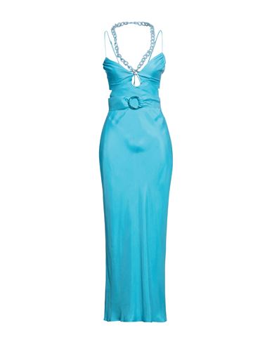 Suboo Woman Maxi Dress Azure Size M Cupro, Viscose In Blue