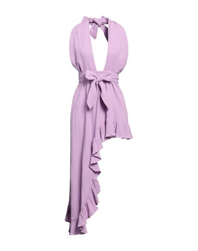 Sundress Woman Mini Dress Lilac Size M Cotton In Purple