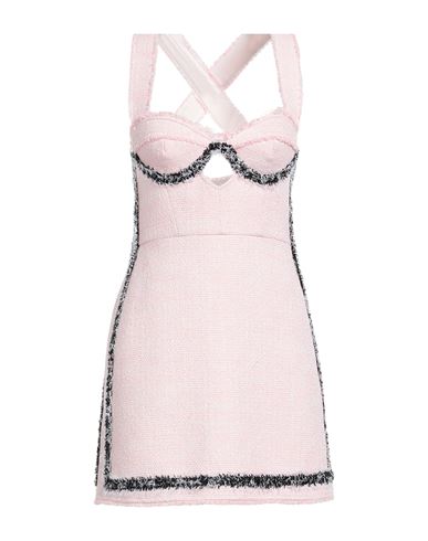 Msgm Woman Mini Dress Pink Size 4 Cotton, Polyester, Acrylic, Metallic Fiber, Polyamide