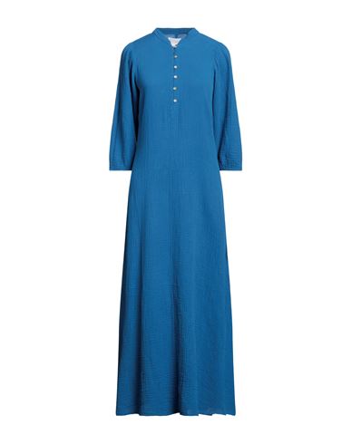 Shop Honorine Woman Maxi Dress Bright Blue Size M Cotton