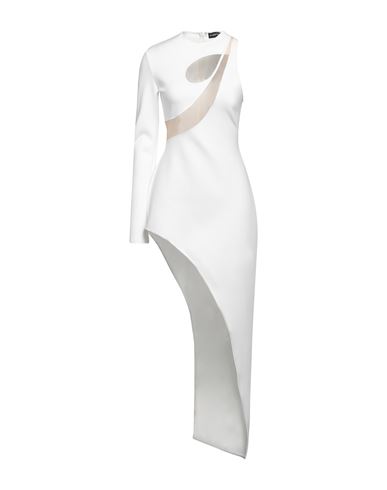 David Koma Woman Mini Dress White Size 6 Polyamide, Elastane