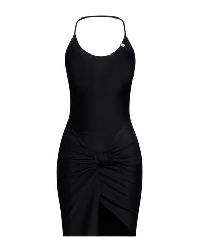 Shop Alyx 1017  9sm Woman Mini Dress Black Size 6 Polyamide, Elastane