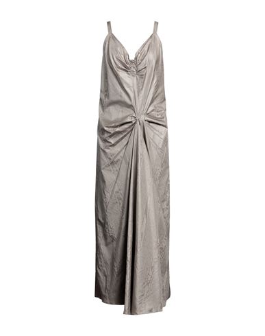 Maison Margiela Woman Maxi Dress Grey Size 10 Polyester