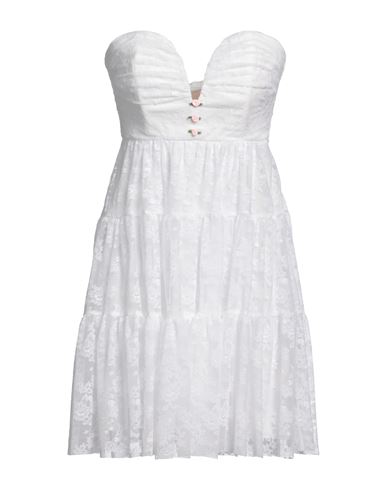 Aniye By Woman Mini Dress White Size 8 Polyamide, Elastane