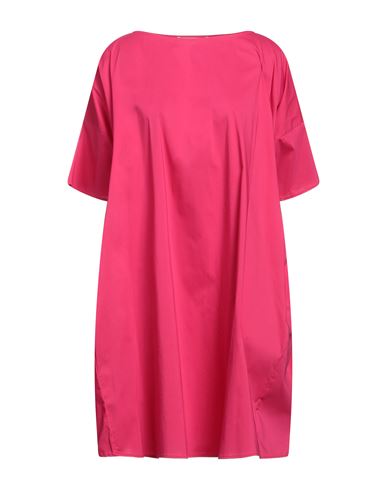 Liviana Conti Woman Mini Dress Fuchsia Size 6 Cotton, Polyamide, Elastane In Pink