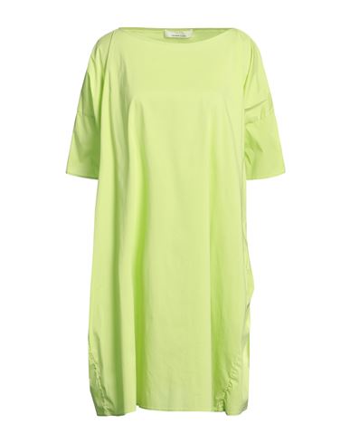 Liviana Conti Woman Mini Dress Light Green Size 12 Cotton, Polyamide, Elastane In Green