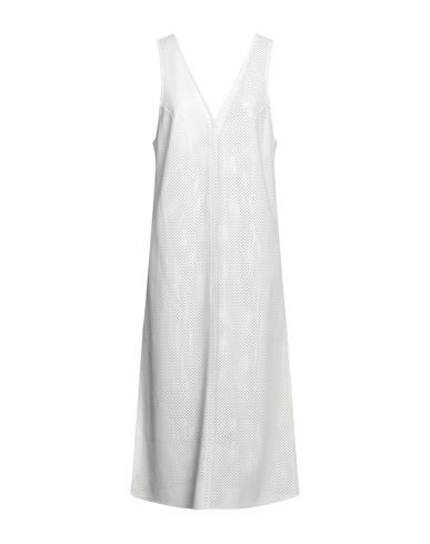 Materiel Matériel Woman Midi Dress White Size 6 Polyester