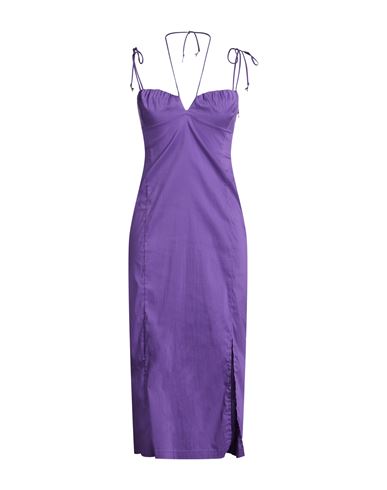 Vestido midi Mujer Morado 38 Mujer