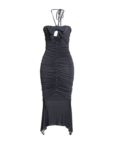 Alexandre Vauthier Woman Midi Dress Midnight Blue Size 6 Viscose, Elastane