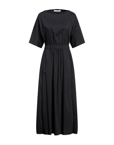 Liviana Conti Woman Midi Dress Black Size 10 Cotton, Polyamide, Elastane