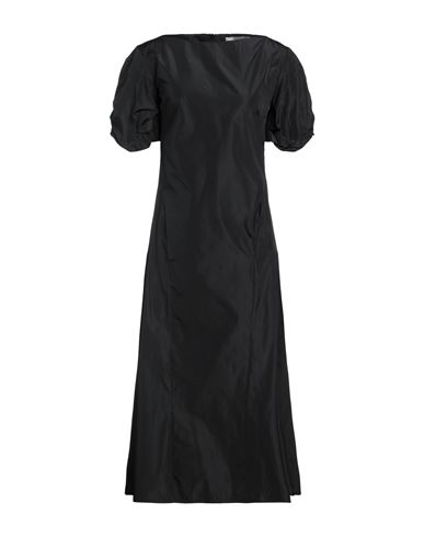 Liviana Conti Woman Midi Dress Black Size 8 Polyester In Black