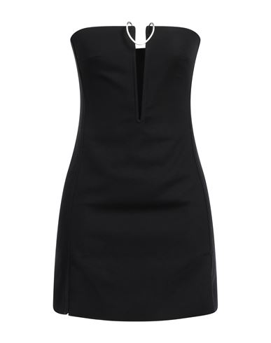 Dion Lee Woman Mini Dress Black Size 4 Organic Cotton, Elastane