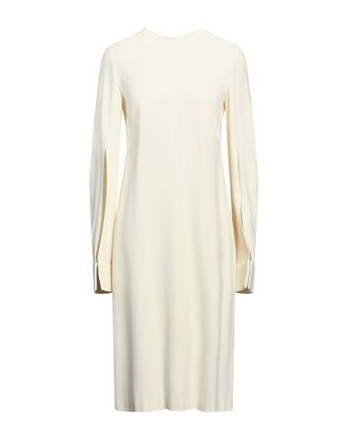 Shop Liviana Conti Woman Midi Dress Cream Size 4 Viscose, Acetate In White