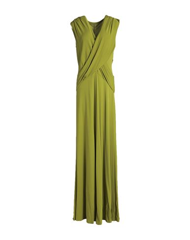 Shop Alberta Ferretti Woman Maxi Dress Green Size 8 Viscose