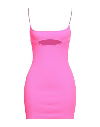 Shop Gcds Woman Mini Dress Fuchsia Size L Polyamide In Pink