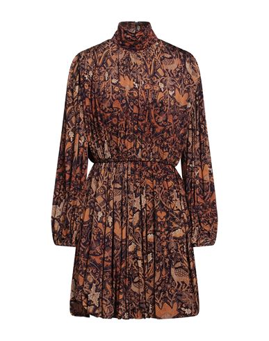 Ulla Johnson Woman Mini Dress Brown Size L Rayon, Elastane, Polyester
