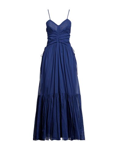 Shop Isabel Marant Étoile Marant Étoile Woman Maxi Dress Blue Size 6 Cotton