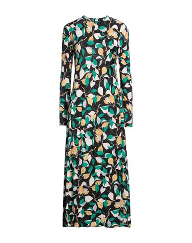 La Doublej Edition 31 Drifter Painterly Leaf Dress In Black