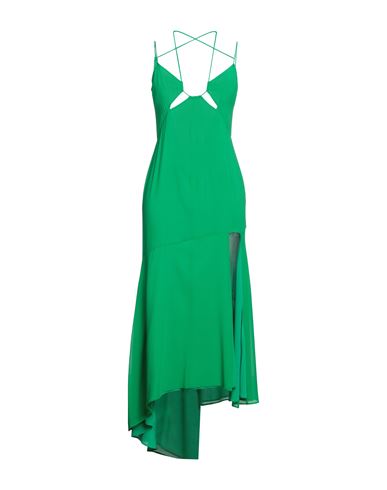 The Andamane Green Stretch Silk Dress