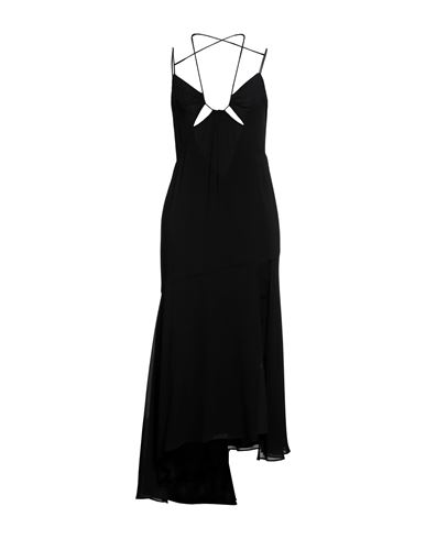 The Andamane Layla Stretch Silk Georgette Midi Dress In Black