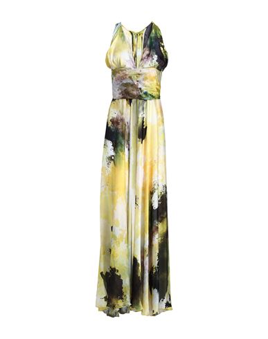 Shop Mirella Matteini Woman Maxi Dress Yellow Size 4 Polyester